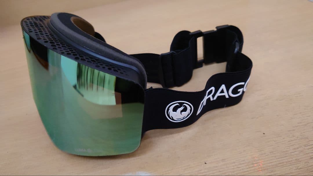 ☆DRAGON ミラーグリーングレー　フレームレス ゴーグル　メンズ＆レディース