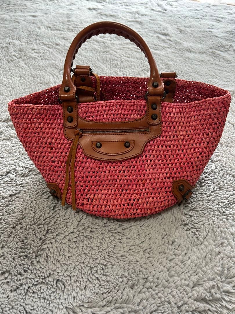 バレンシアガ カゴバッグ ピンク