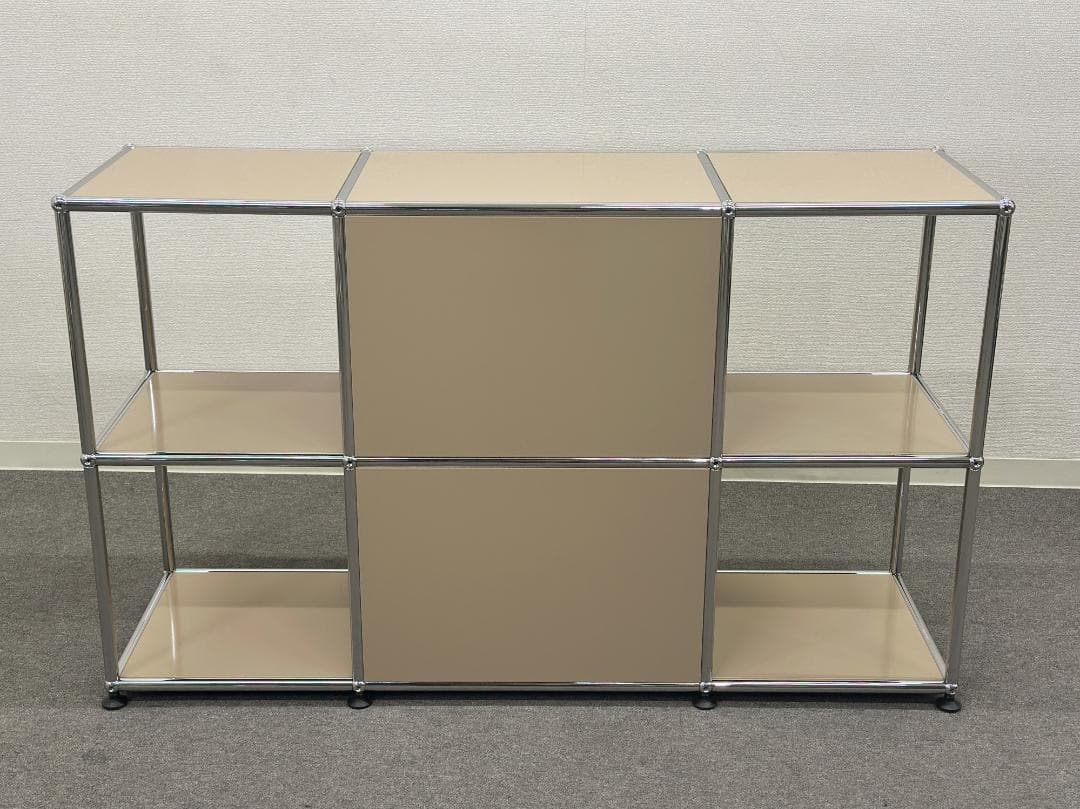 正規品ほぼ未使用品■USMハラー■キャビネットシェルフ　3列2段　ベージュ　鍵無