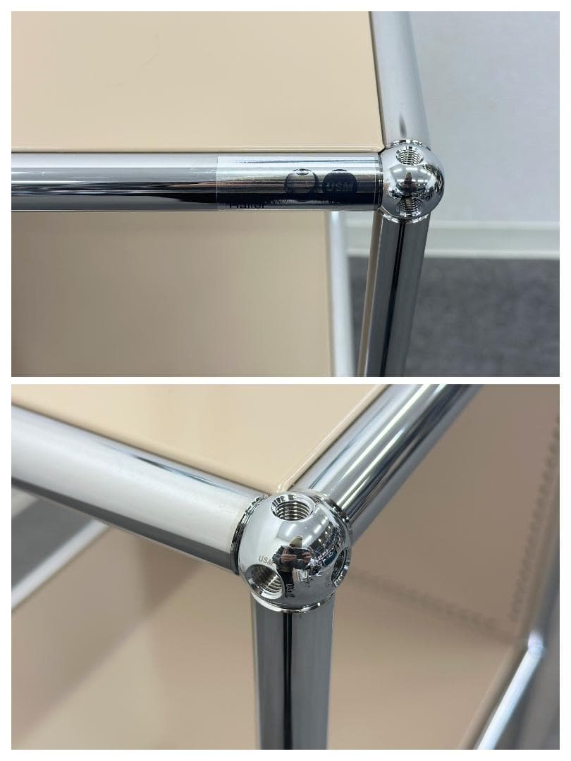 正規品ほぼ未使用品■USMハラー■キャビネットシェルフ　3列2段　ベージュ　鍵無