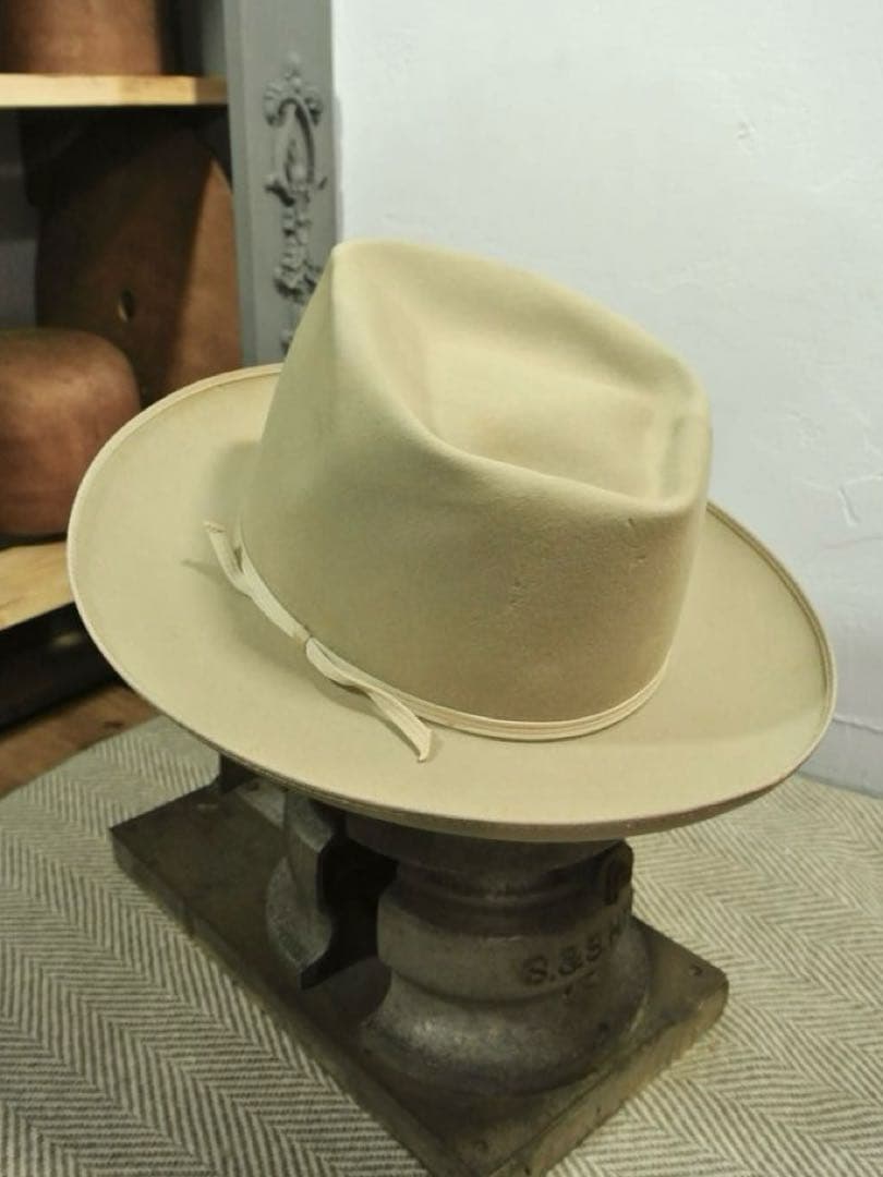 帽子 40s VINTAGE Mallory western 7 1/4 58cm