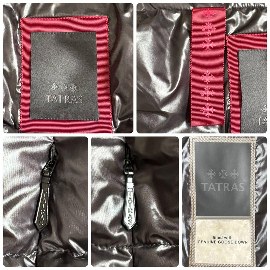 美品◆2021AW タトラス ダウン ベスト 光沢 シャイニング L 黒