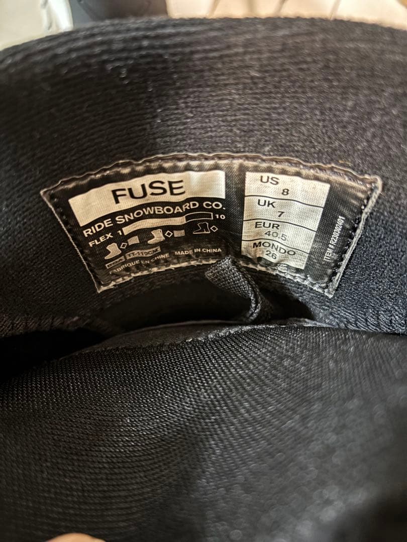 ライド　26cm/23-24 Ride FUSE 美品スノーボードブーツ
