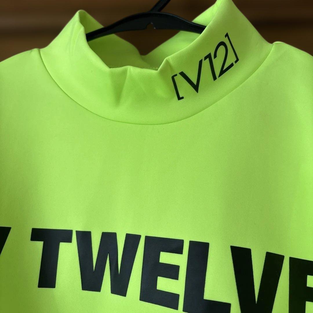 V12 蛍光イエロー 長袖シャツ