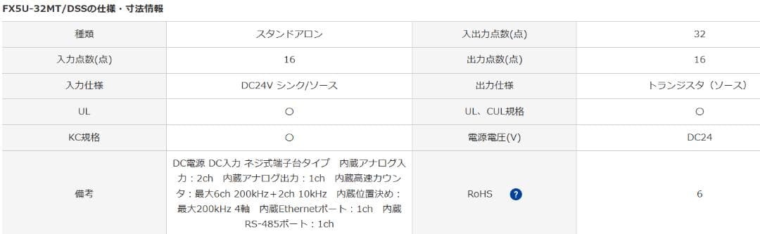 その他 MITSUBISHI ELECTRIC FX5U-32M