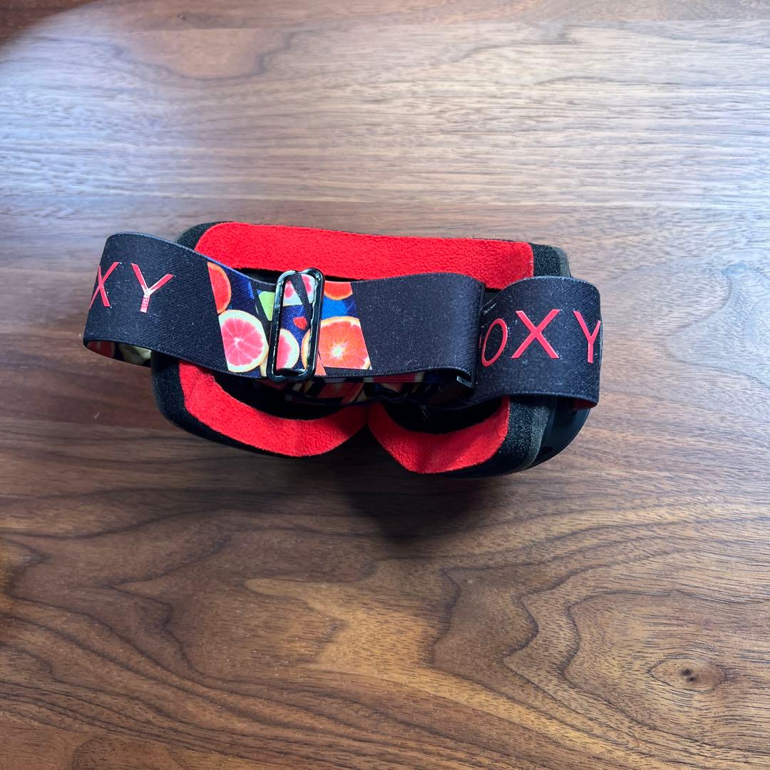 ROXY ミラー加工ゴーグル グラデーションレッド スノーボードスキーゴーグル