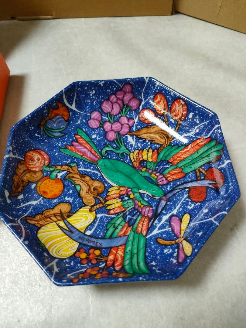 HERMESエルメス　ピエールドリアン　エドキシダン　美品　八角皿
