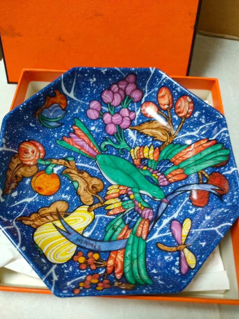 HERMESエルメス　ピエールドリアン　エドキシダン　美品　八角皿