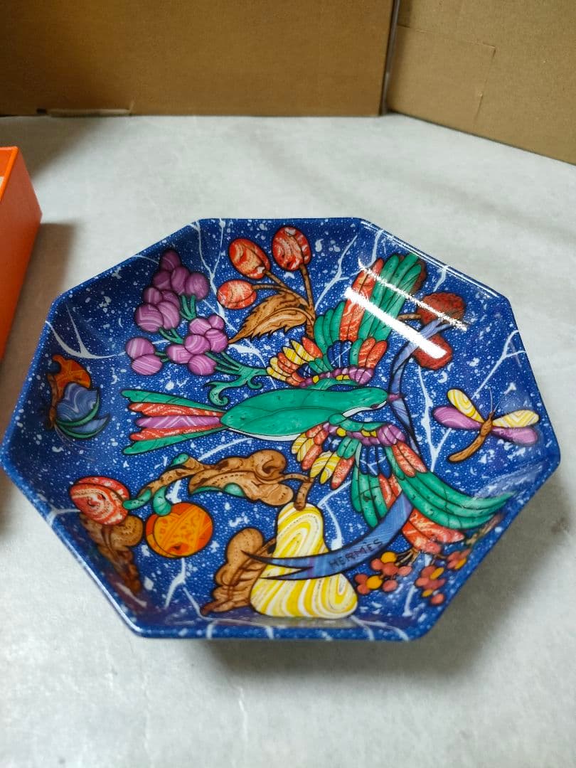 HERMESエルメス　ピエールドリアン　エドキシダン　美品　八角皿
