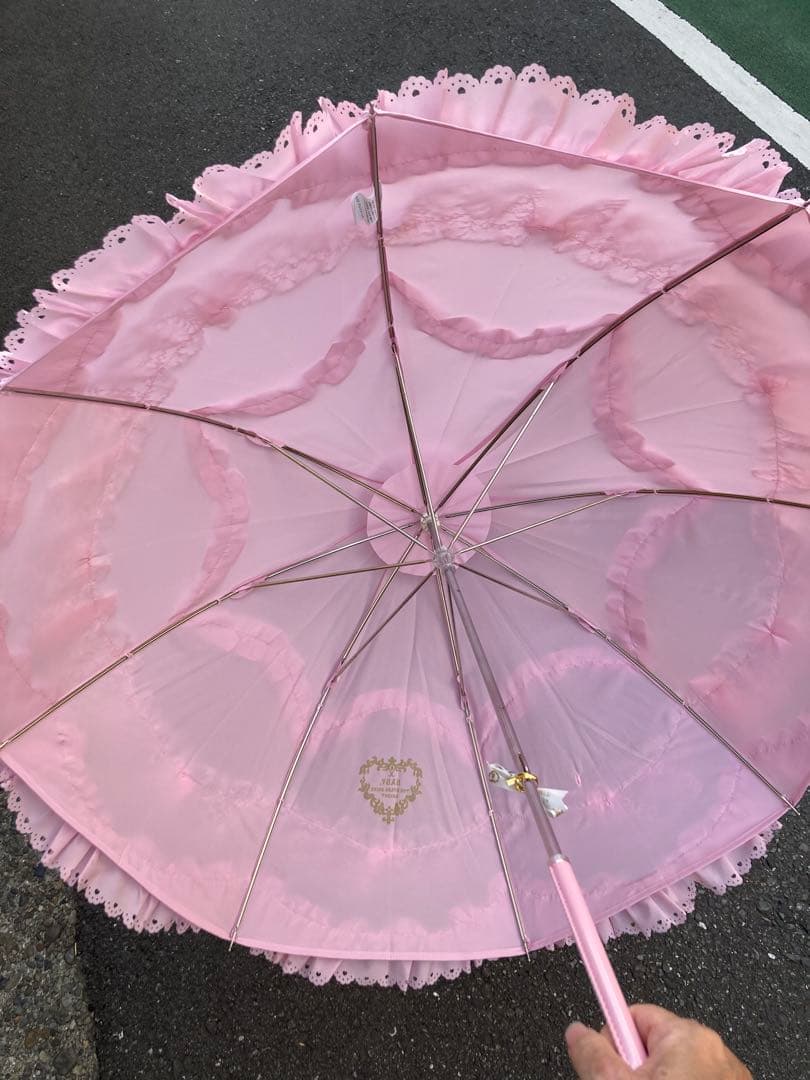フリル付きピンクパゴダ傘 BABY THE STARS SHINE BRIGHT