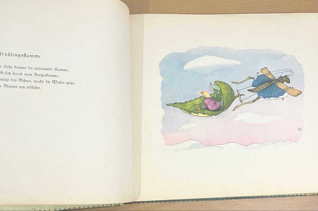 No.303 超希少 レア 古書 アンティーク 洋書 児童書 ドイツ 絵本 妖精