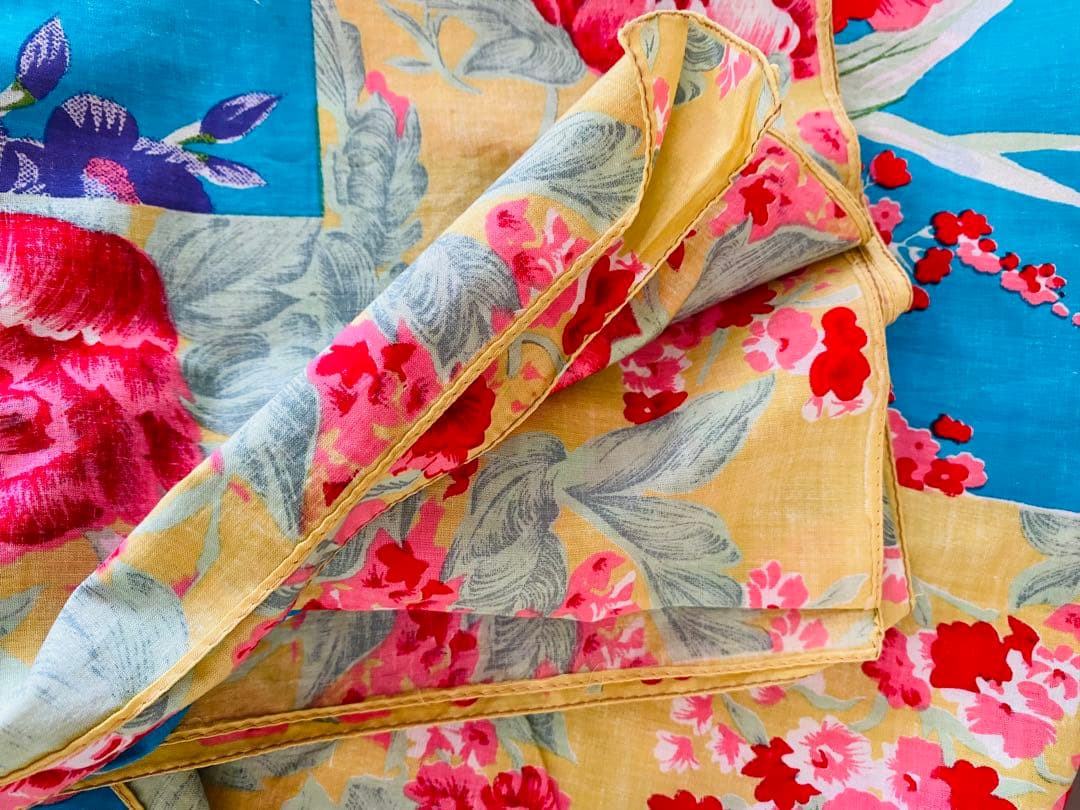 d*9様 ビンテージ1990年KENZO Jungle 大判スカーフ　ストール