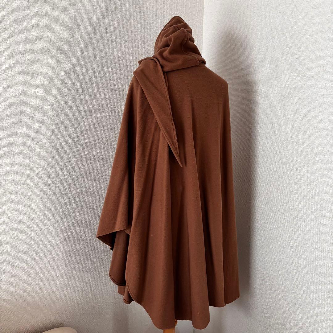 アイルランド製【MOLINA】カシミヤ混ウールケープ