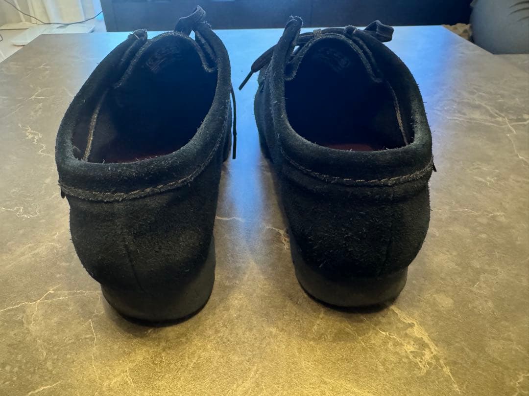 CLARKS 黒スエード ゴアテックス モカシンブーツ