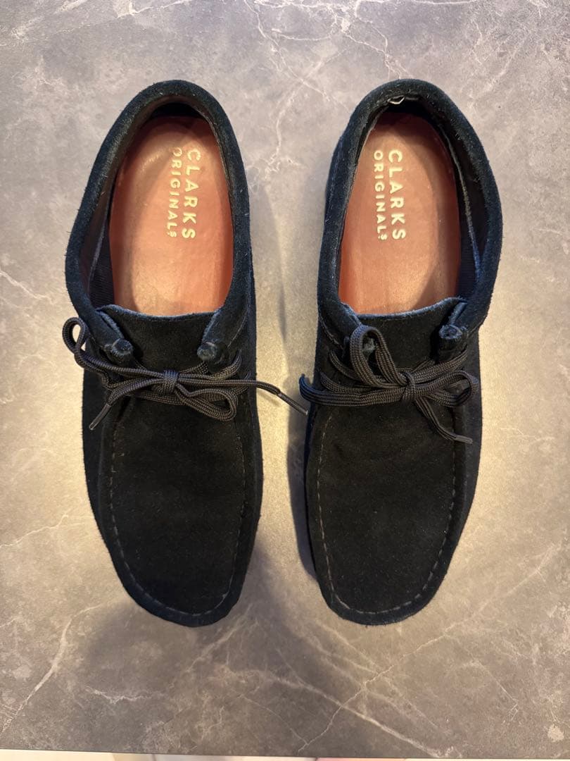 CLARKS 黒スエード ゴアテックス モカシンブーツ