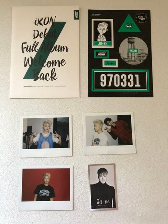 iKON 全員直筆サイン入り　デビューフルアルバム　写真、ポストカード付き