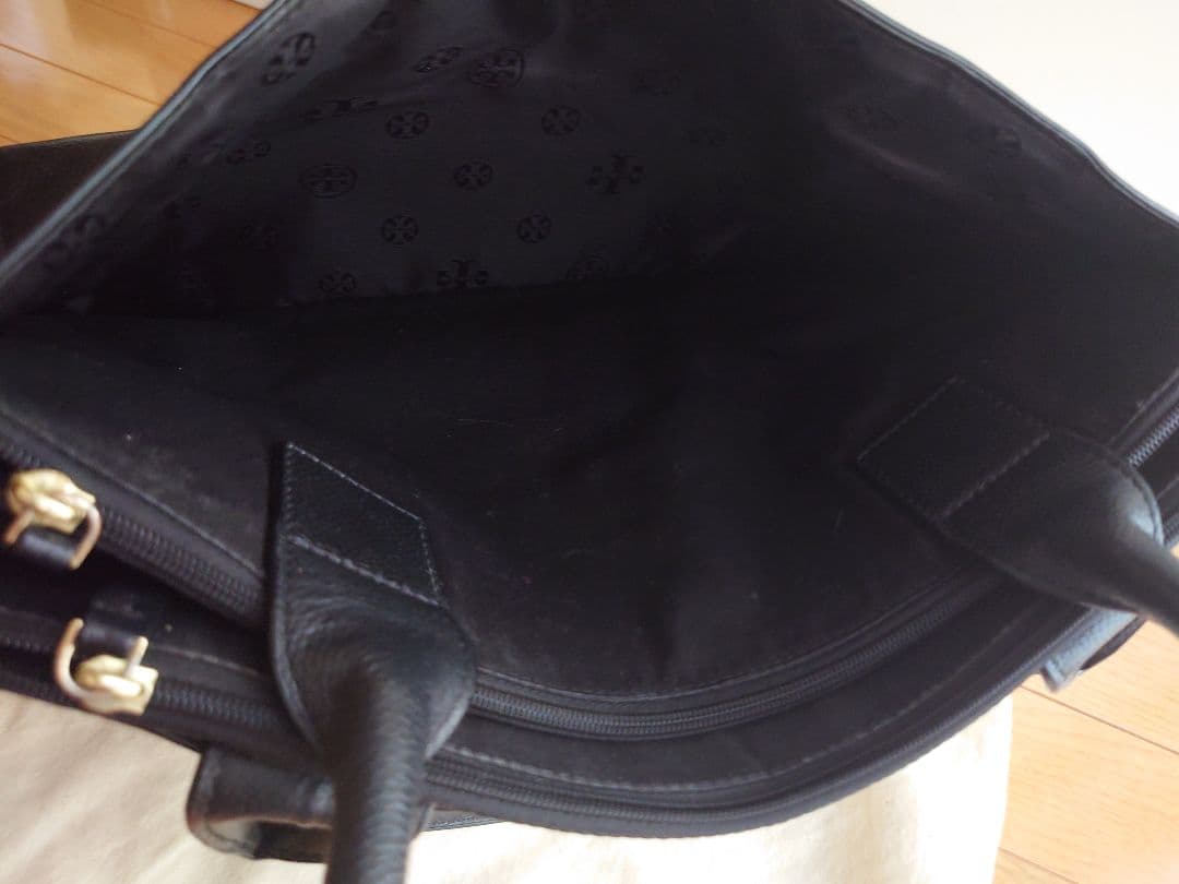 ナディア Tory Burch レザートートバッグ 黒 希少 保管袋 美品