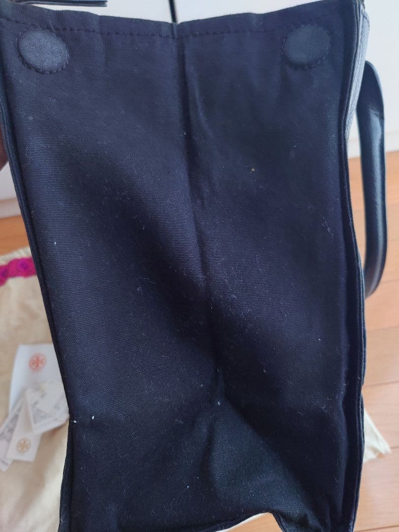 ナディア Tory Burch レザートートバッグ 黒 希少 保管袋 美品