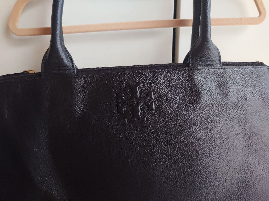 ナディア Tory Burch レザートートバッグ 黒 希少 保管袋 美品