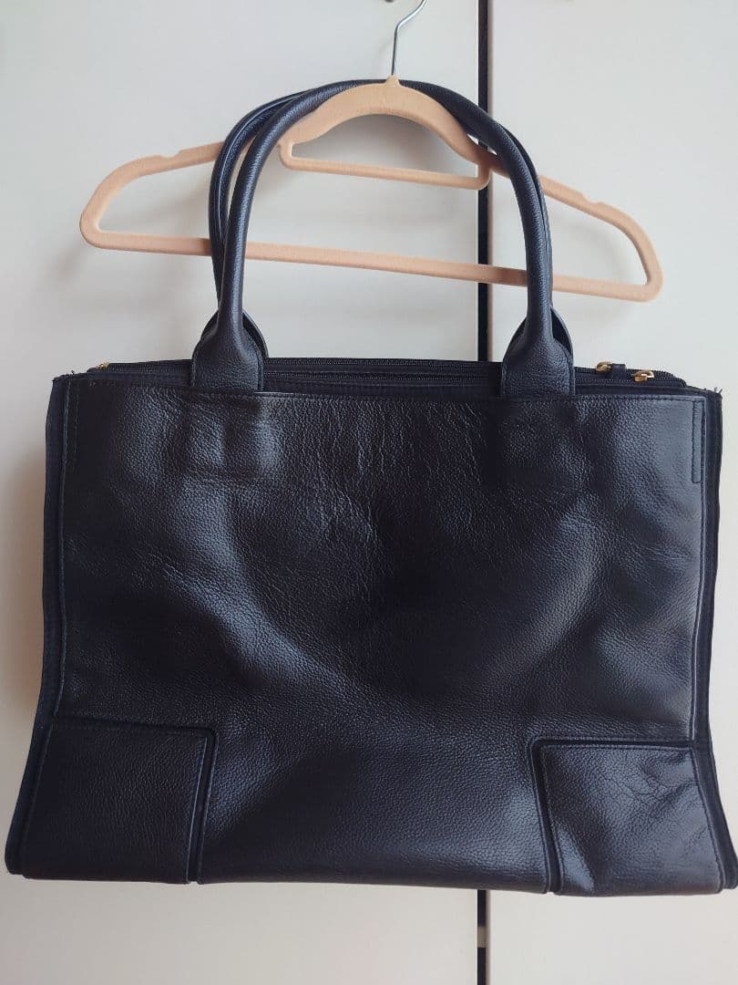 ナディア Tory Burch レザートートバッグ 黒 希少 保管袋 美品