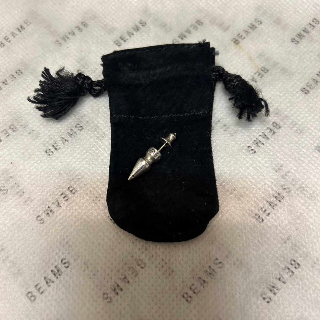 クロムハーツ CHROME HEARTS スパイクスタッドピアス 片耳