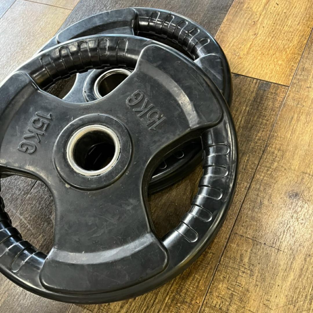 Φ 50mm ラバープレート 15kg 4枚 計60kg SET