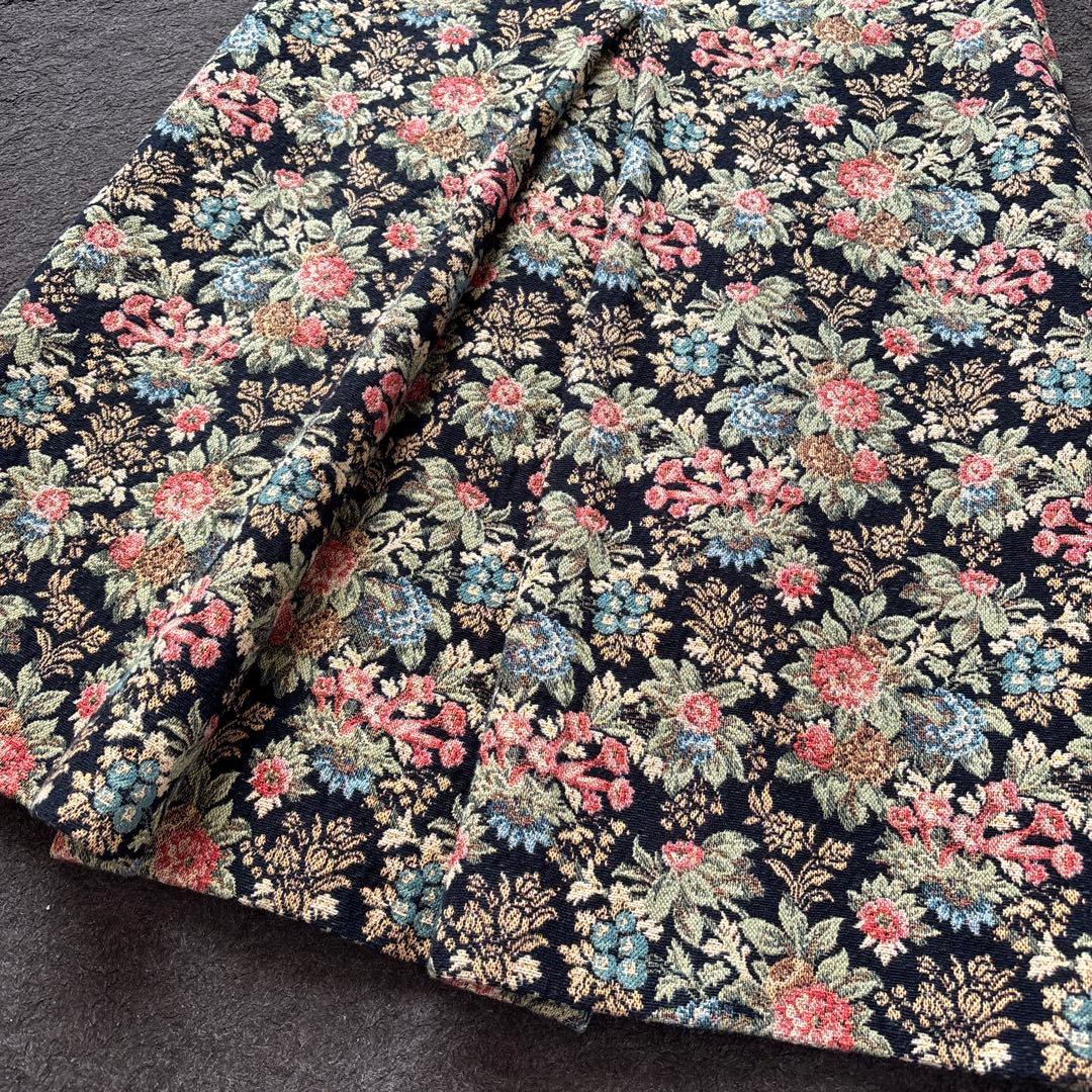 CELINE セリーヌ エディスリマン ボックスプリーツスカート 花柄