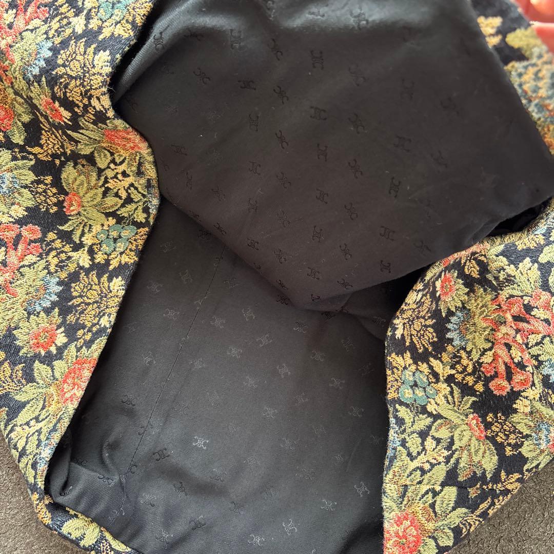 CELINE セリーヌ エディスリマン ボックスプリーツスカート 花柄