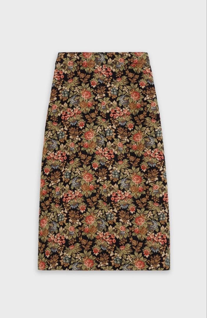 CELINE セリーヌ エディスリマン ボックスプリーツスカート 花柄