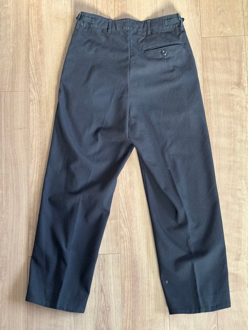 パンツ Cotton Gabardine Barrack Dress Trousers