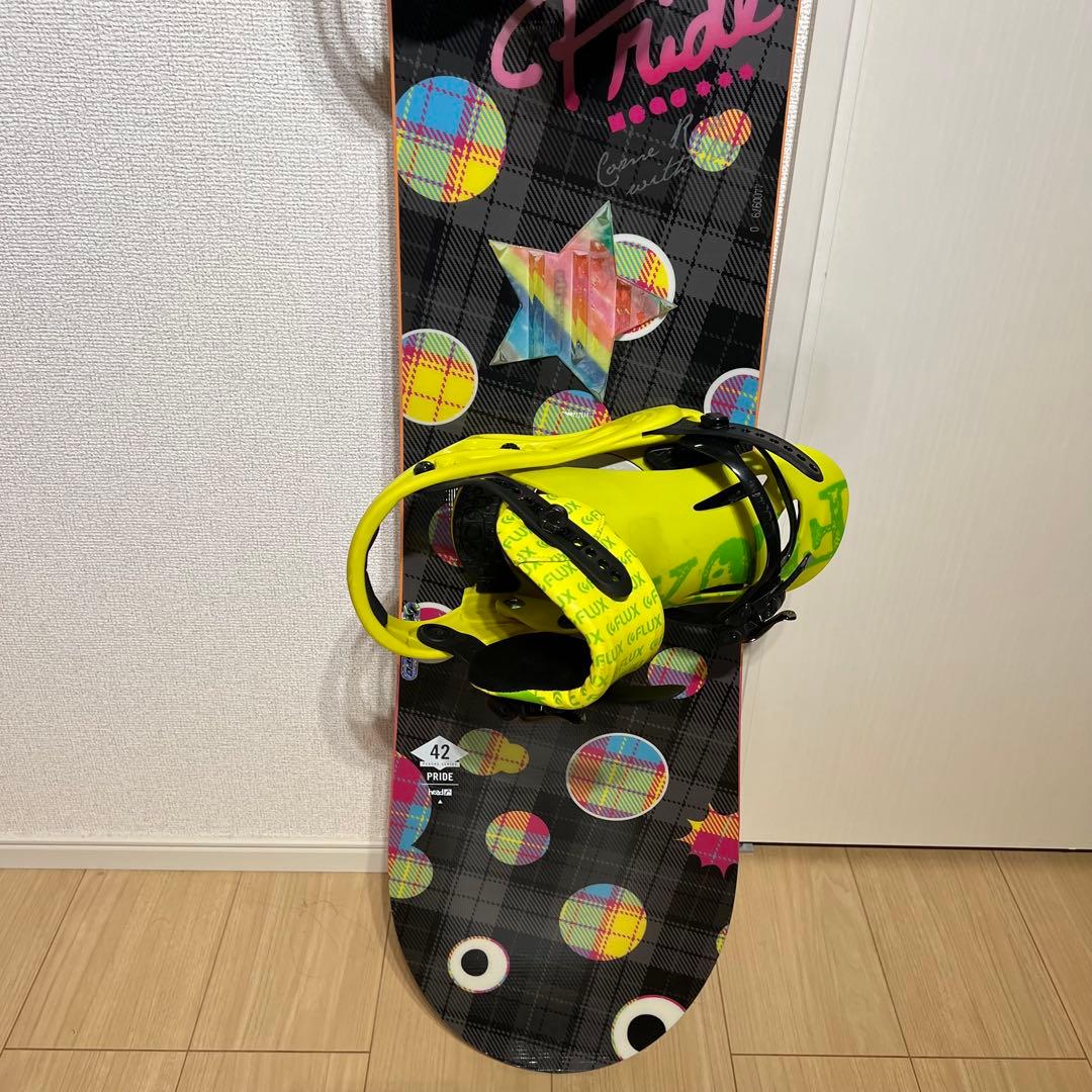 ヘッド Pride flux ビンディング 142 スノーボード　ケース付き