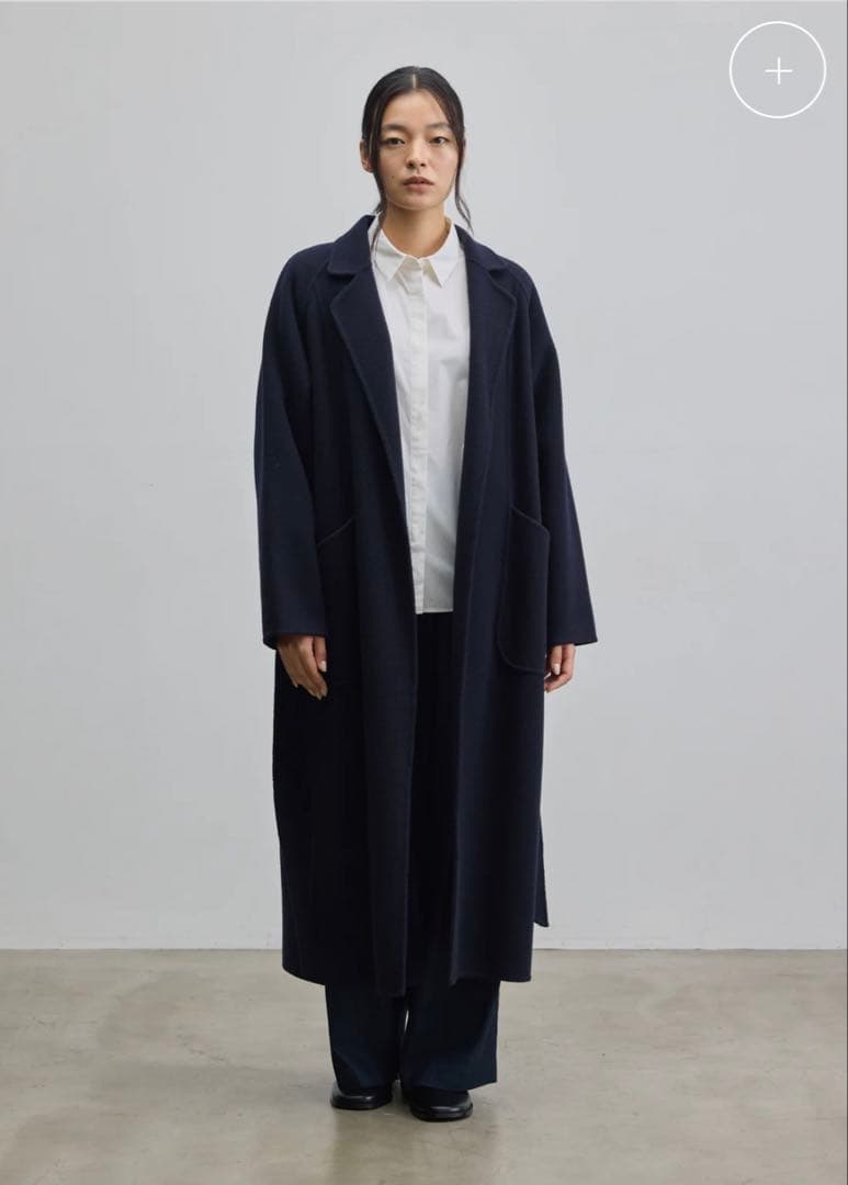 【屋内試着のみ美品】SOÈJUウールリバーローブコート