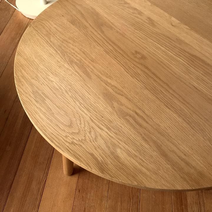 unico SOLK ローテーブル Φ760 机 円形 ウッド ウニコ