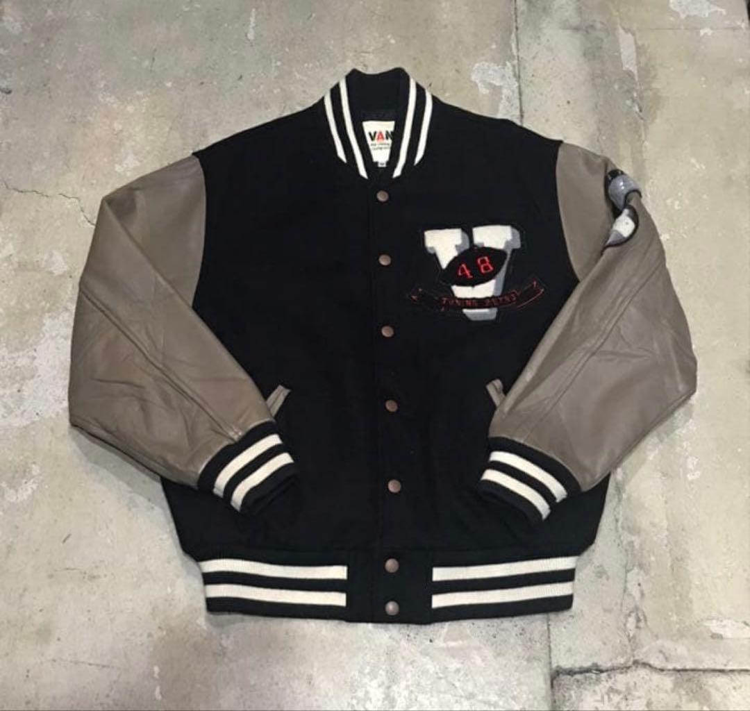 vanjacket ヴァンヂャケット van ヴァン スタジャン レザー 白タグ