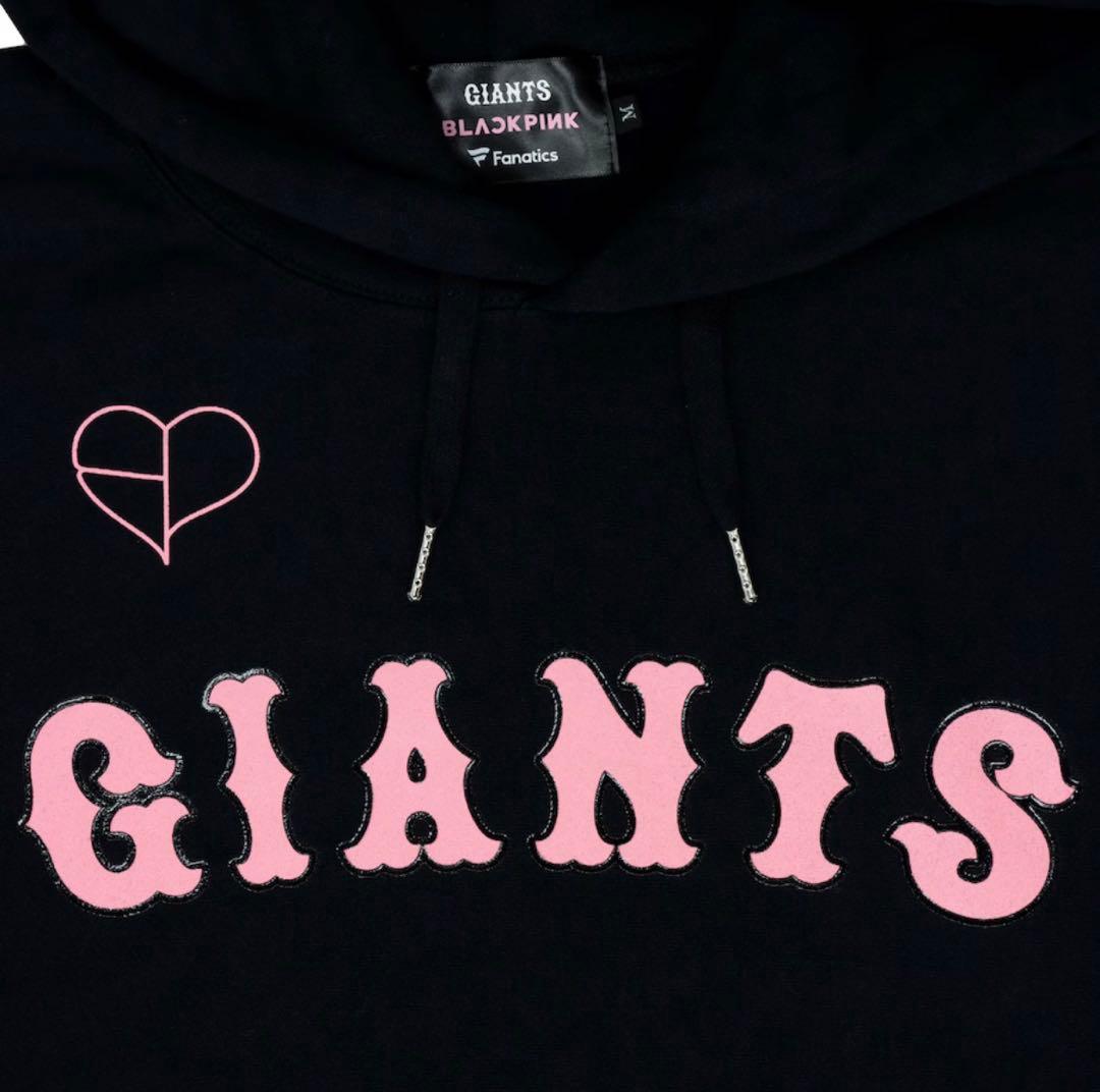 読売ジャイアンツ×BLACKPINK ブラック ロゴ フーディー