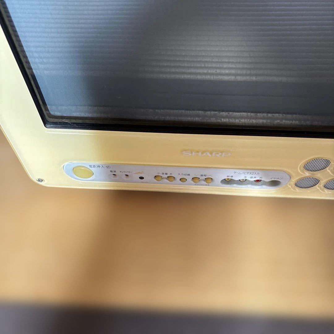 【希少】レトロ　シャープブラウン管テレビ+ビデオセット