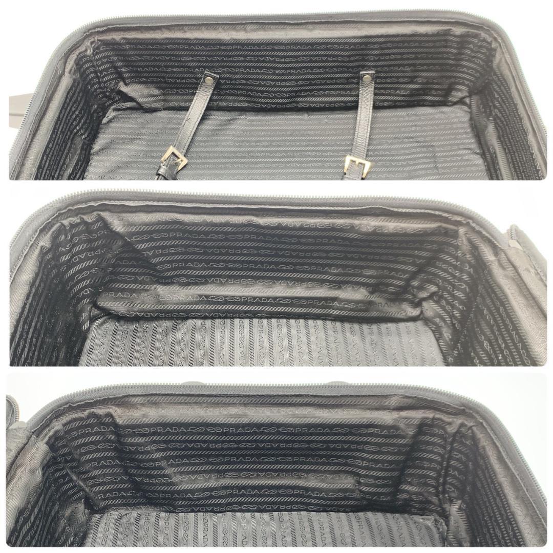 プラダ テスートナイロン レザー 2輪 キャリーバッグ トラベルバッグ