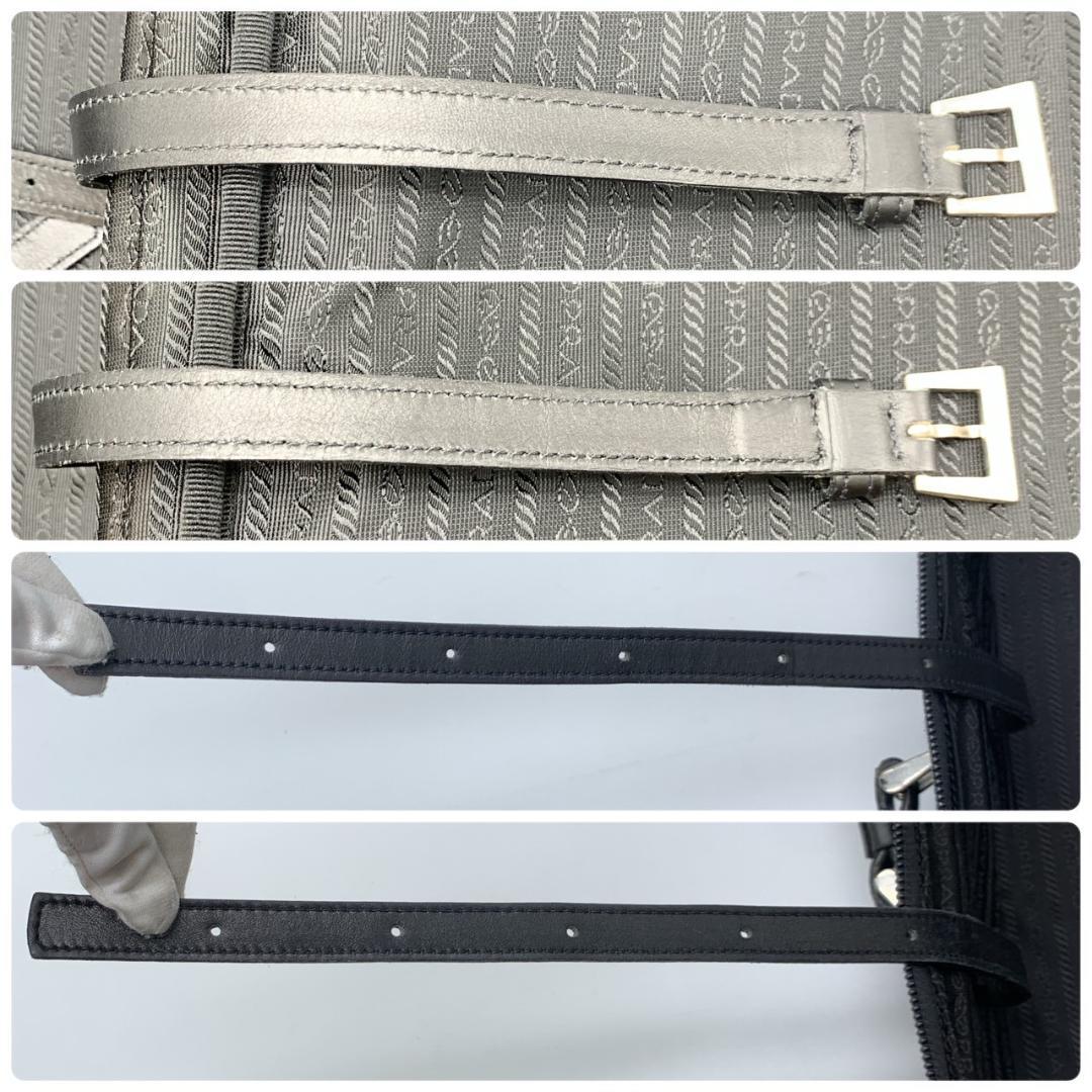 プラダ テスートナイロン レザー 2輪 キャリーバッグ トラベルバッグ