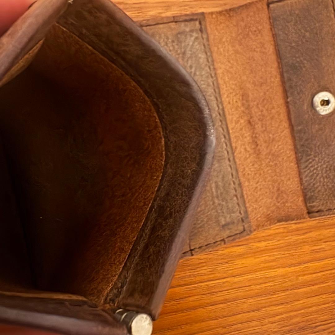 美品＊Hender Scheme clasp wallet チョコ　折り財布