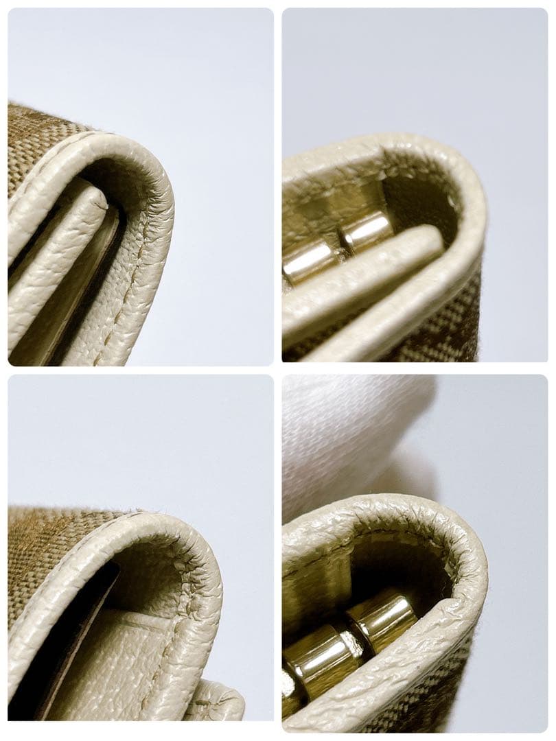 新品未使用✨GUCCI キーケース 6連 GG キャンバス ブラウン シマ