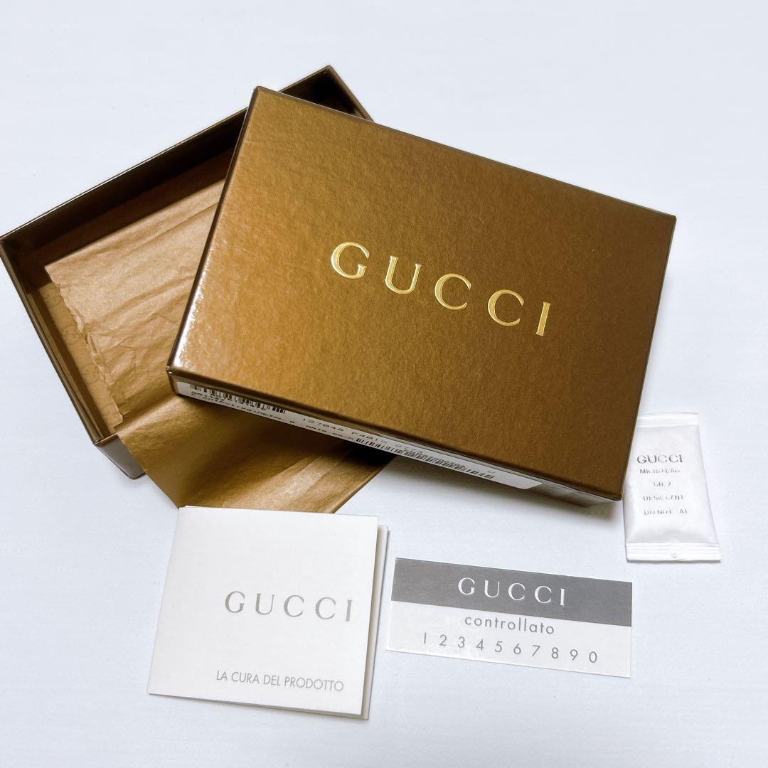 新品未使用✨GUCCI キーケース 6連 GG キャンバス ブラウン シマ