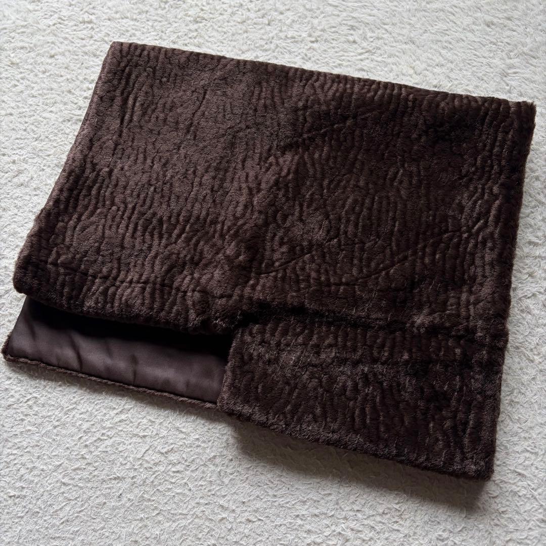 【90s】コムデギャルソン マフラー ストール フェイクファー ブラウン 激レア