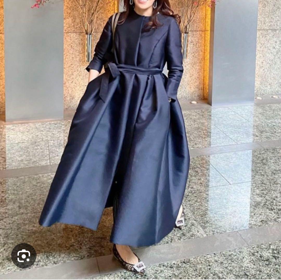 アトリエケイスズキ　UNIブラック ロングドレス