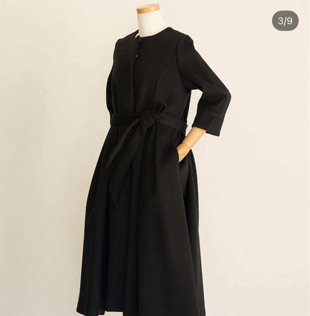 アトリエケイスズキ　UNIブラック ロングドレス