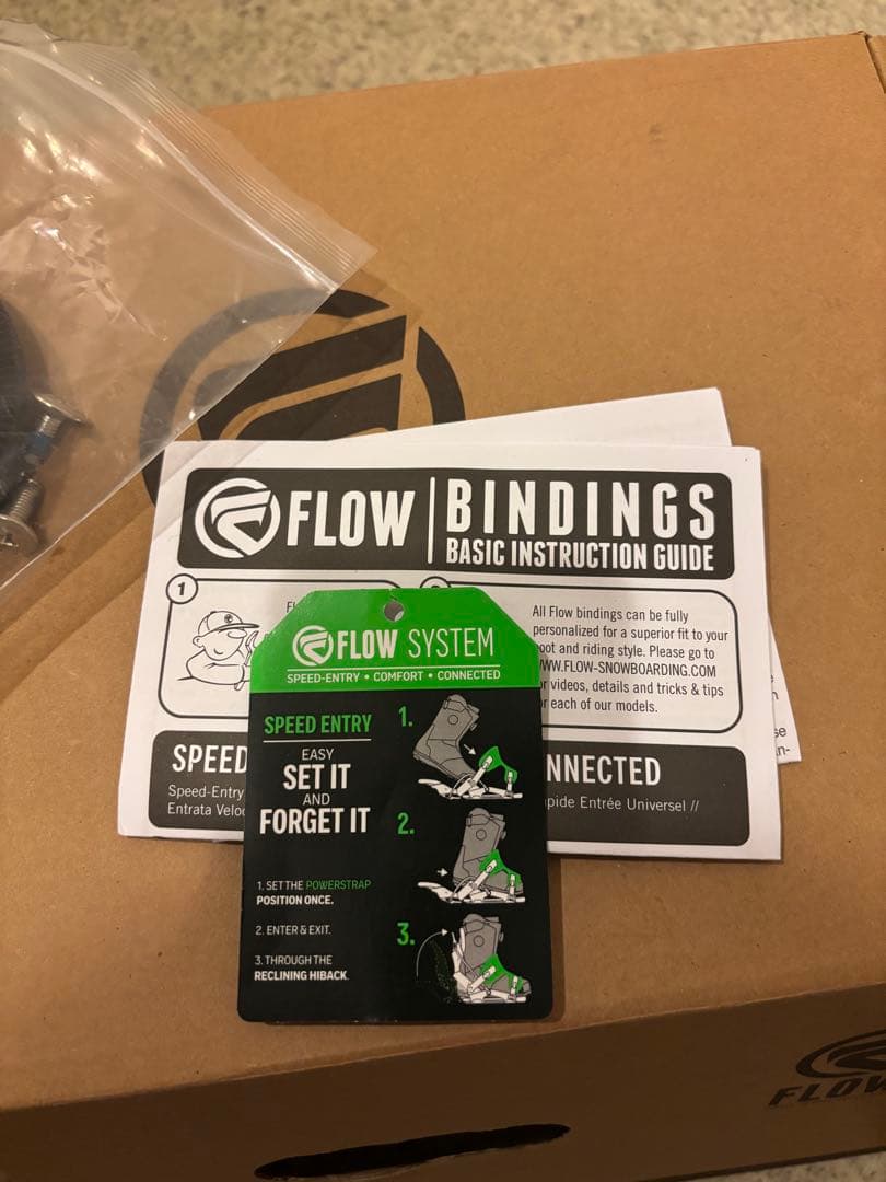 FLOW SNB ビンディング ブラック 元箱付き　スノーボード　サイズL