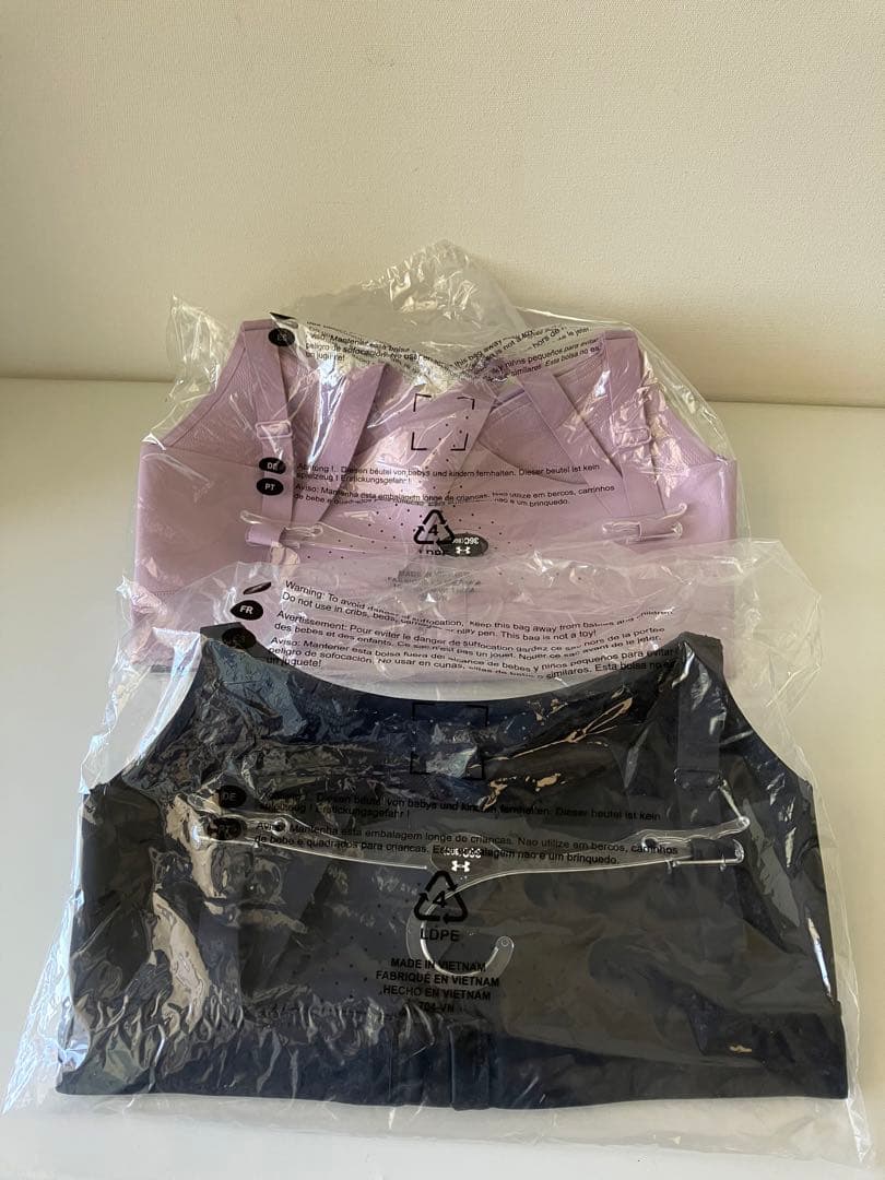 UA スポーツブラ 2着セット 36C(C80) XL相当 ハイサポート