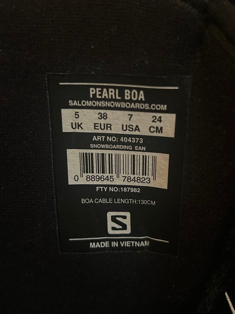 Salomon スノーボードブーツ ブラック24cm