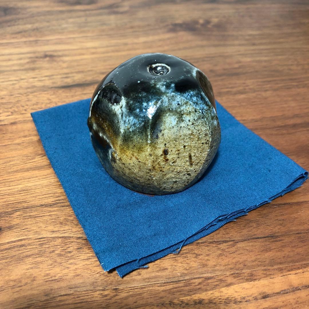 秋谷昌央　引出ぐい呑　供箱 共布 栞付き