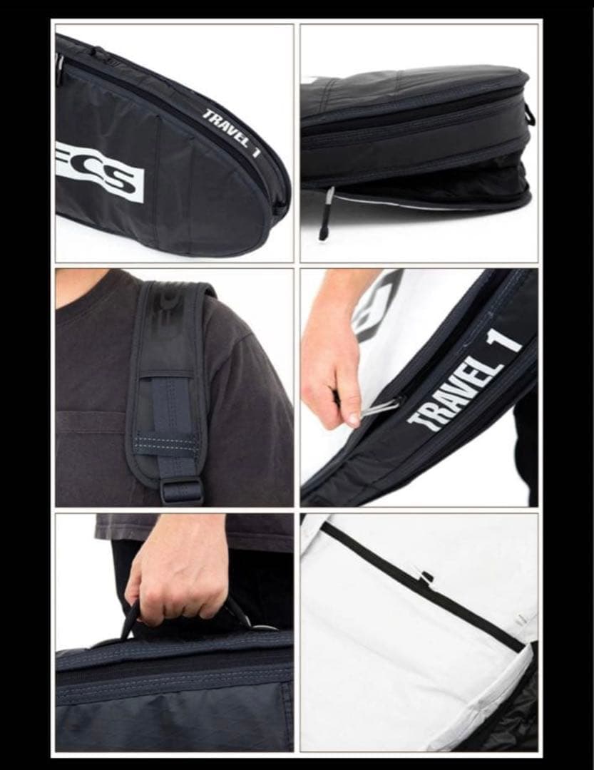 FCS サーフボード ハードケース TRAVEL1 ファンボード 7'0 美品