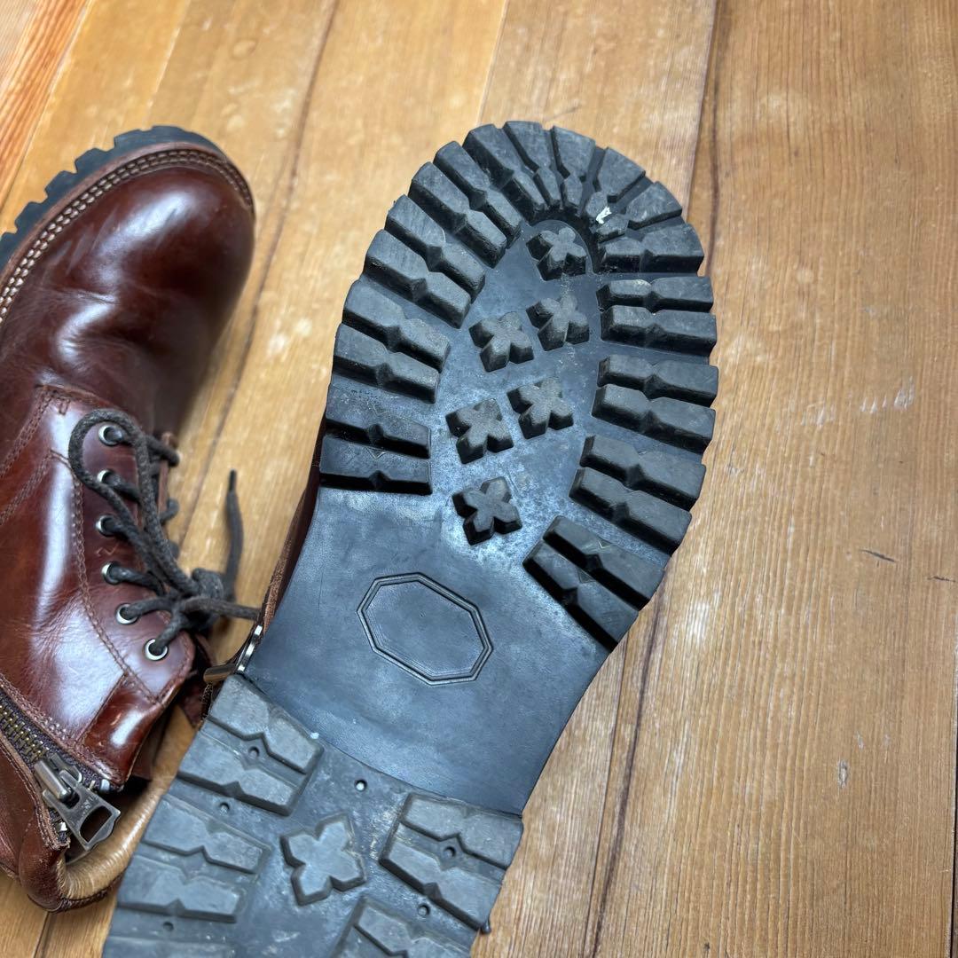 【極美品】スローウェアライオン×ジャックローズ　ワークブーツ　サイドジップ